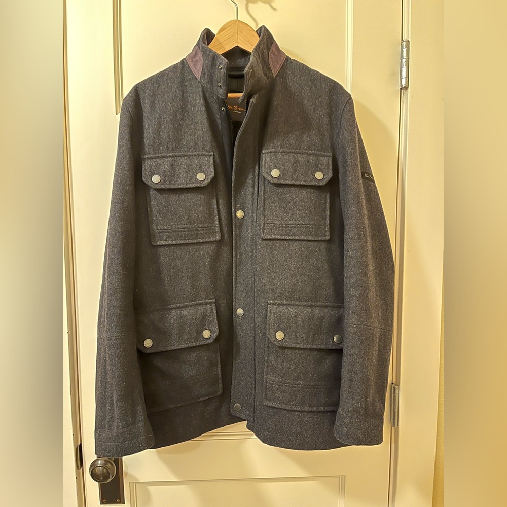 Ben Sherman Heritage • Wool Blend Melton Field Jacket • Size Medium